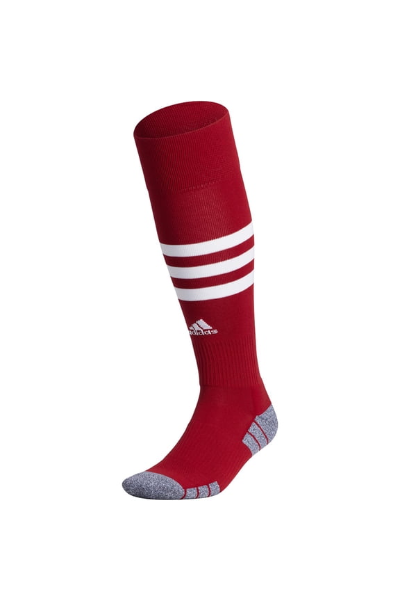 3-Stripe Hoop Soccer OTC Socks Red | White L