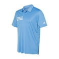 thumbnail image 1 of Adidas - 3-Stripes Chest Polo - A324 - Lucky Blue/ White - Size: S, 1 of 3
