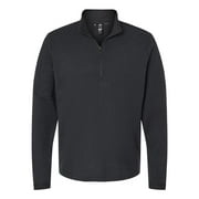 Adidas - 3-Stripes Quarter-Zip Sweater - A554 - Black Melange - Size: S