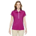 thumbnail image 1 of Adidas A126 Fashionable Ladies Piped Polo Shirt -Raspberry -Medium, 1 of 2
