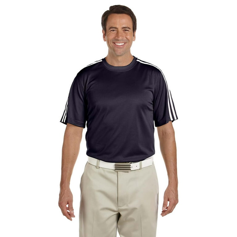 Adidas A72 Mens Climalite Stripe T Shirt Dark Navy White 3X Large Walmart