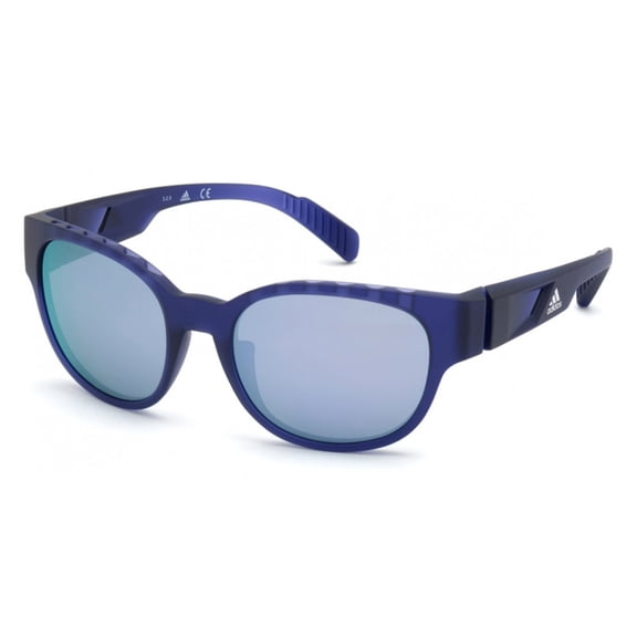 Adidas SP0009 82Z 55mm Oval Sunglasses Unisex Matte Violet