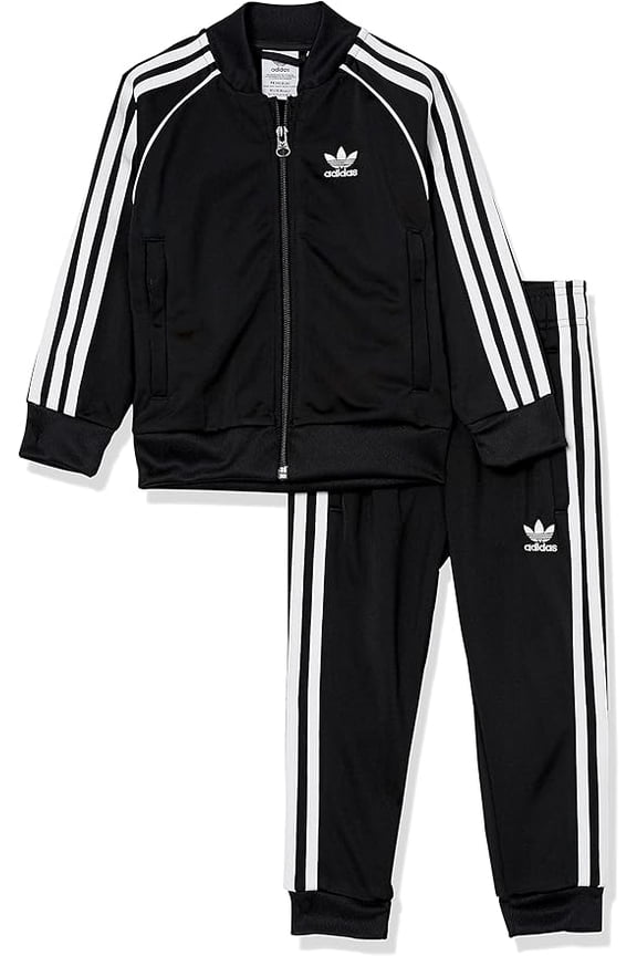 Adicolor SST H25260 Unisex Kid's Black/White Track Suit Size 2XS CL789