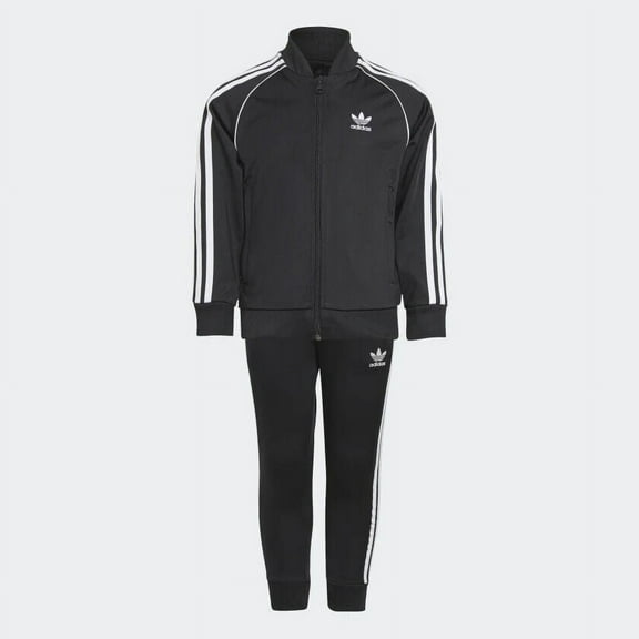 Adidas Adicolor SST H25260 Unisex Kids Black/White Activewear Track Suit CL769 (5T)