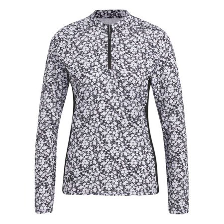 Adidas Golf Ladies Ultimate365 Long Sleeve Polo Black/White Extra Large