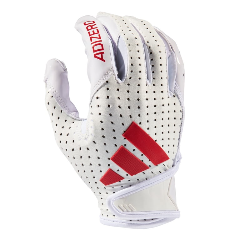Adidas Adizero 14 Electric Football Receiver's Gloves MD White