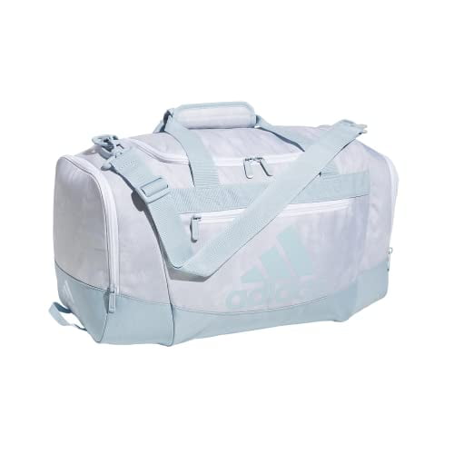 Adidas Adjustable Shoulder Strap Travel Duffel Bag, Stone Wash White/Wonder  Blue