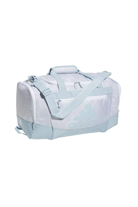 Adjustable Shoulder Strap Travel Duffel Bag, Stone Wash White/Wonder Blue