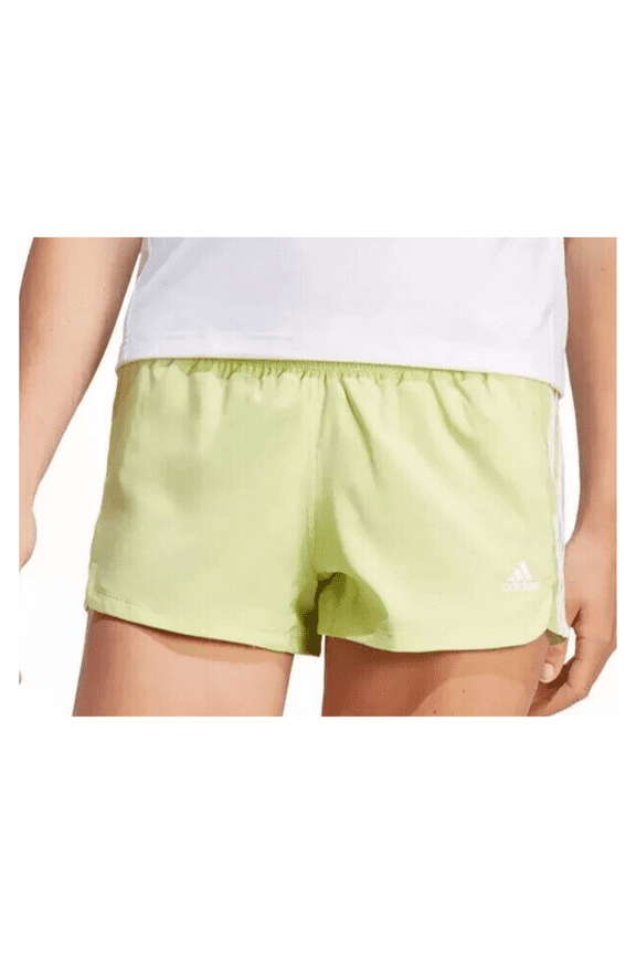Aeroready Pacer 3 Stripes Women's Woven Training Shorts, Lime, XL