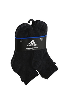 Men's adidas 6-pack Athletic Cushioned Quarter Socks Color: Gray Marl Size: 8-12