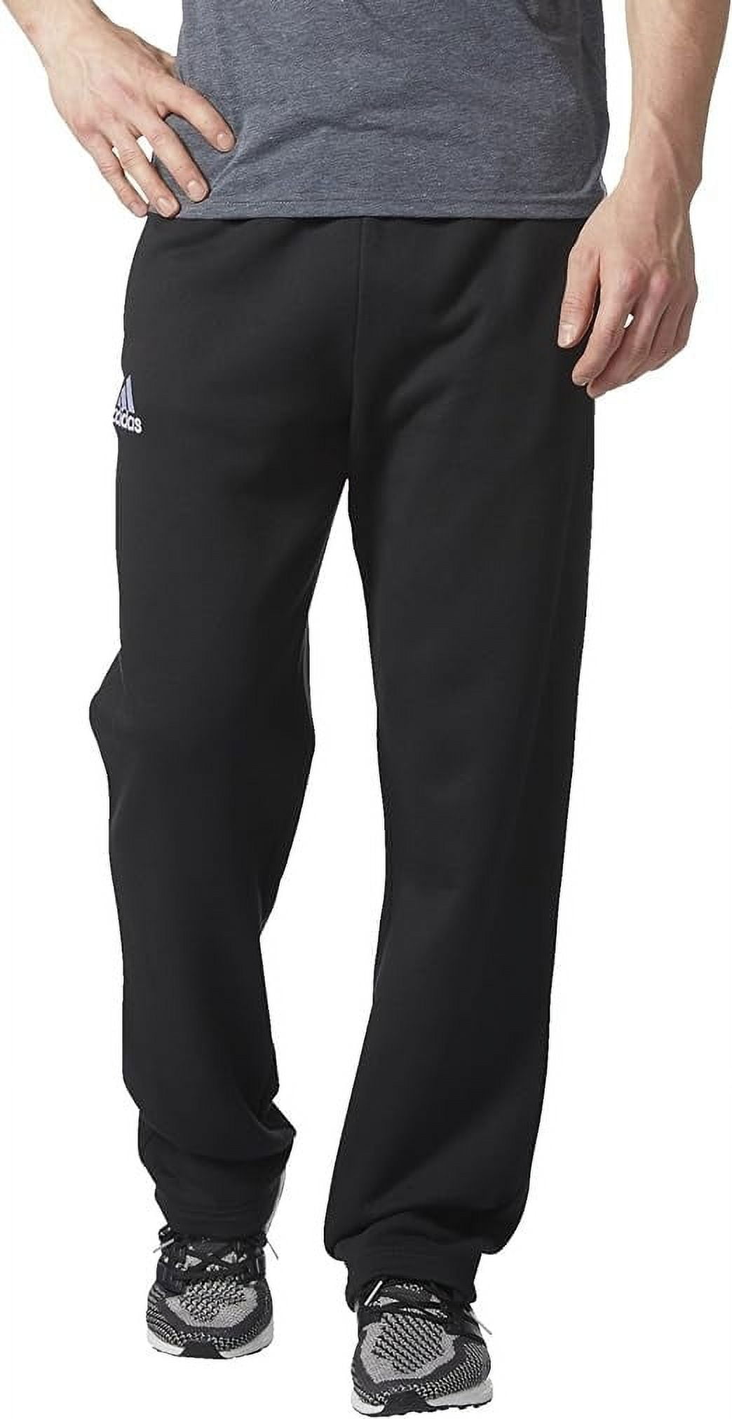 Black adidas fleece pants deals
