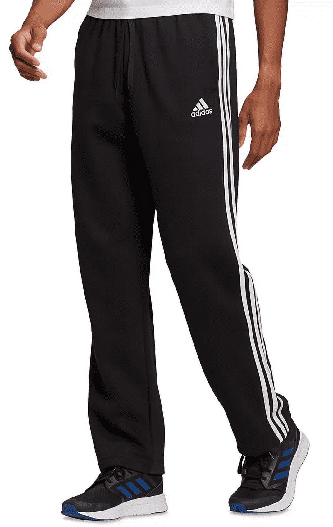 Adidas BLACK/WHITE Men's Essentials Fleece 3-Stripes Pants, US 4X- - Walmart.com