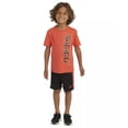 thumbnail image 1 of Adidas BRIGHT RED Toddler & Little Boys 2-Pc. 3-Stripes Mesh Shorts Set, US 7, 1 of 4