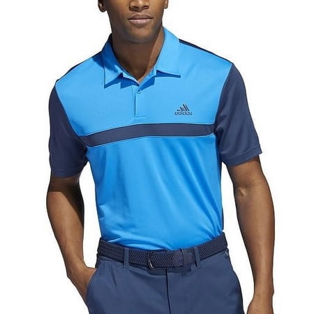 Adidas BRT BLUE Men's Regular-Fit Colorblock Golf Polo, US 2X-Large