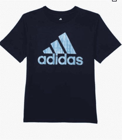 Adidas Big Boys Tie-Dye Badge of Sport Cotton T-Shirt Short