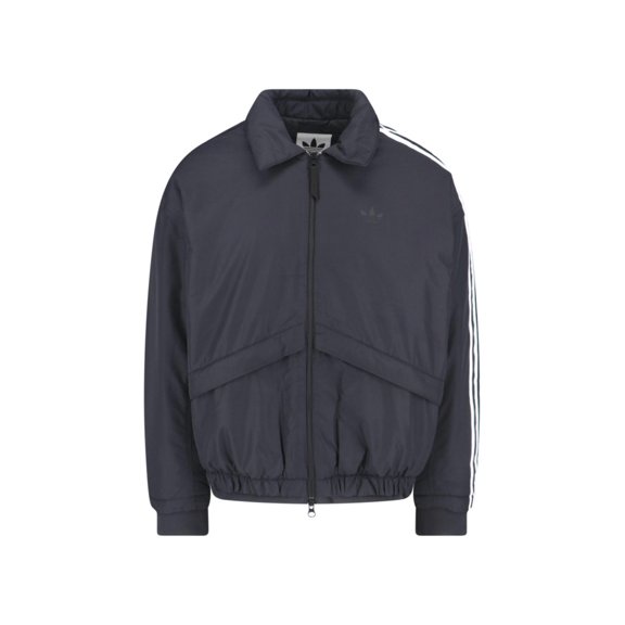 Adidas Bomber Jacket With Contrast Stripes And Zip Closure (Men's)