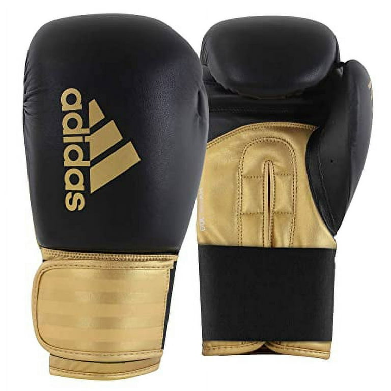 Adidas Boxing and Kickboxing Gloves Men 12oz - for Women 100 and and for Heavy - - Punching, Black/Gold, Hybrid - Fitness Bags