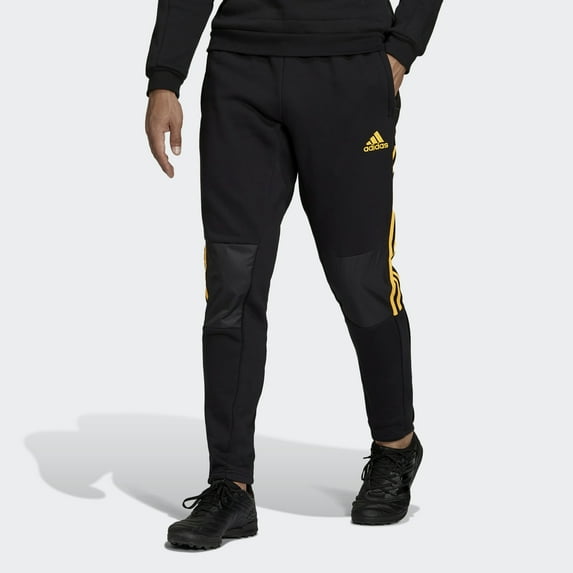 Adidas Boy's Tiro Track Pant Winterized (Little Kids/Big Kids) Black/Solar Gold MD (10-12 Big Kids)