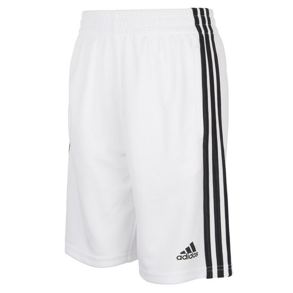 Adidas Boys 8-20 Classic 3-Stripes Shorts White 18/20
