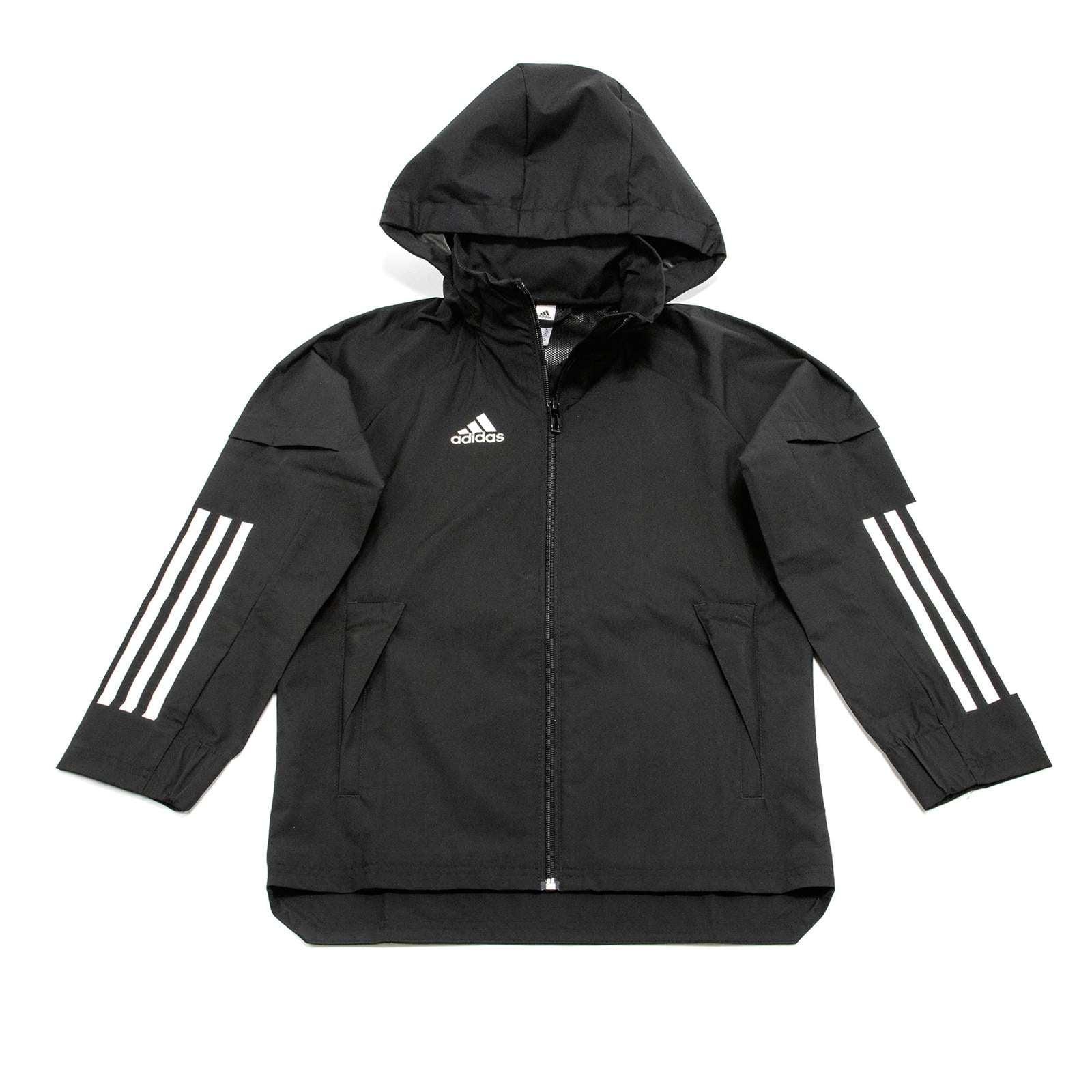 Adidas Boys Condivo 20 All Waether Jacket, Black White,XS US