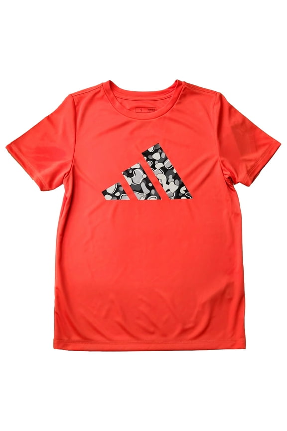 Boys Orange Triangle Logo Athletic Quick Dry Tee Shirt T-Shirt Small 8