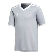 Adidas Boys Tabela 18 Unisex Soccer Jersey, Grey, Big Kids (8-20), XL