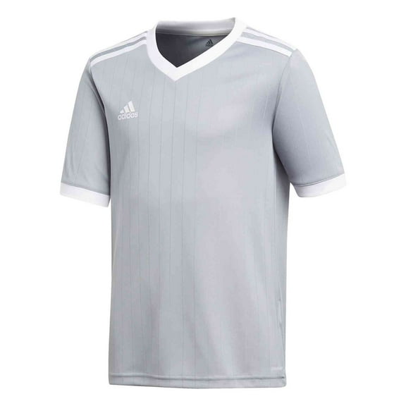 Adidas Boys Tabela 18 Unisex Soccer Jersey, Grey, Big Kids (8-20), XL