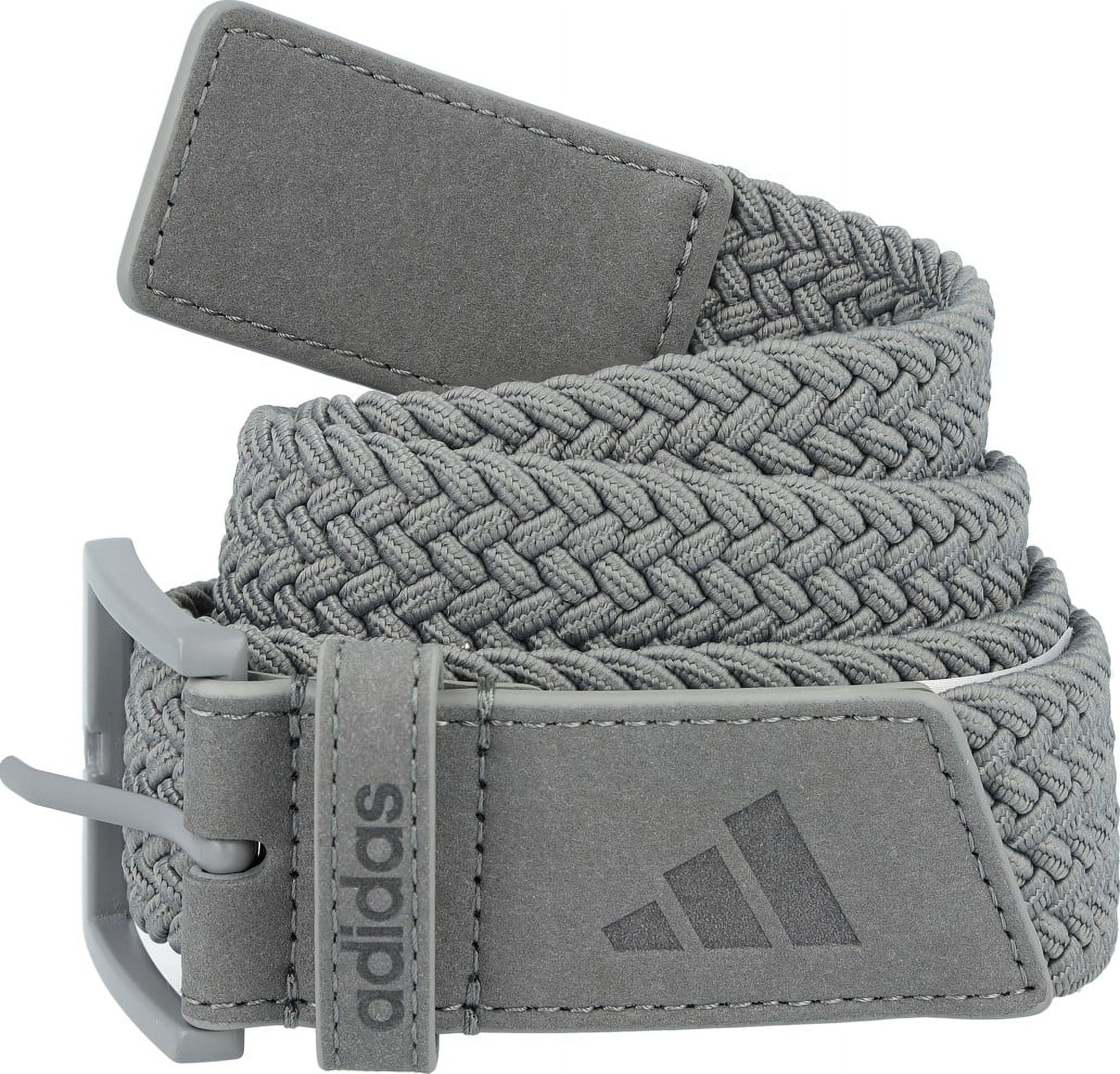 Adidas Braided Stretch Grey Three 2023 Belt Men S/M 