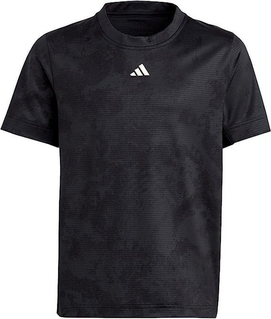 Adidas CARBON Boys Standard Roland Garros Tennis T Shirt US Medium