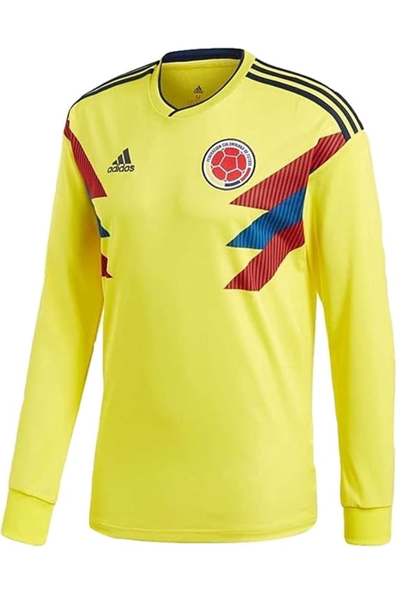 Colombia Home Stadium Men's L/S World Cup Soccer Jersey 2018
