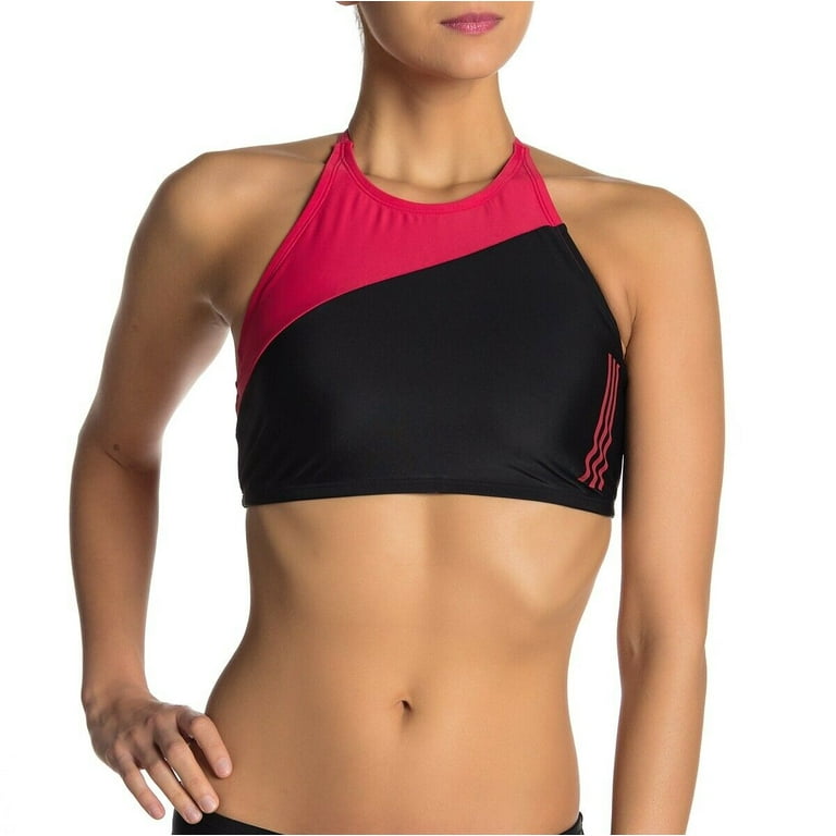 Adidas Colorblocked High Neck Women s Bikini Top Size X Large Walmart
