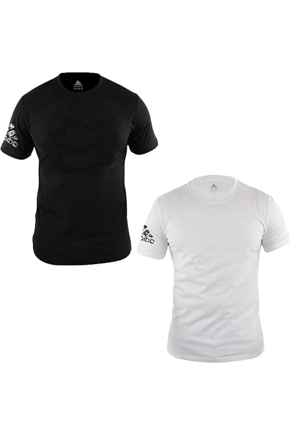 Cotton T-Shirt for Men & Women - Unisex Promo Basic 100% Cotton Tee Black & White Adidas Shirts - AdiTSG2/v12
