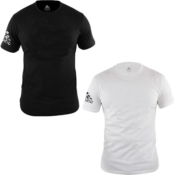 Adidas Cotton T-Shirt for Men & Women - Unisex Promo Basic 100% Cotton Tee Black & White Adidas Shirts - AdiTSG2/v12
