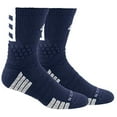 thumbnail image 1 of Adidas Creator 365 Cushioned Crew Socks Medium Mens Womens Navy Blue & White - One Pair, 1 of 6