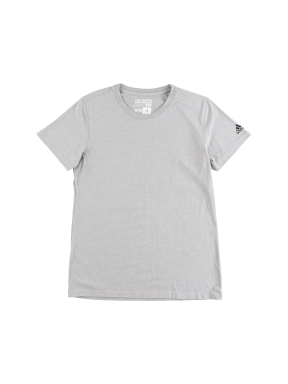 Women's Go-to Performance Short Sleeve Crew Athletic Tee Top (Gray, 3XL)