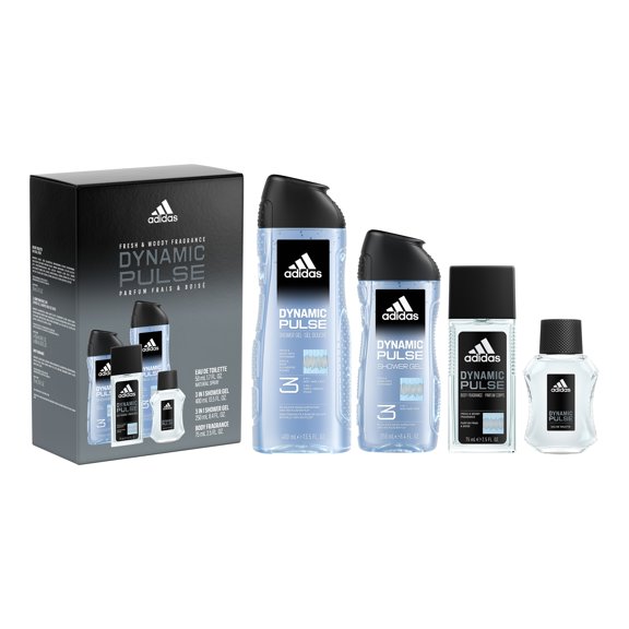 Adidas Dynamic Pulse 4-Pc. Eau de Toilette, Body Wash and Deodorant Natural Spray Holiday Gift Set
