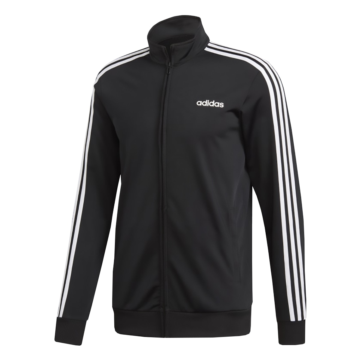 Adidas Essentials 3 Stripe Men's Track Jacket DQ3070 - Black, White - image 1 of 8