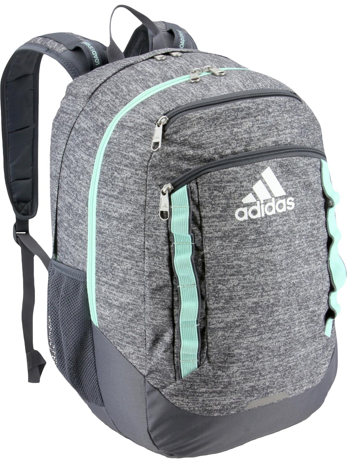 Adidas gray and teal backpack sales