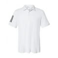 thumbnail image 1 of Adidas - Floating 3-Stripes Polo - A480 - White/ Black - Size: S, 1 of 2