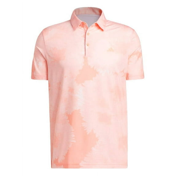Adidas Golf Flower Mesh Polo Coral Fusion/White XXL
