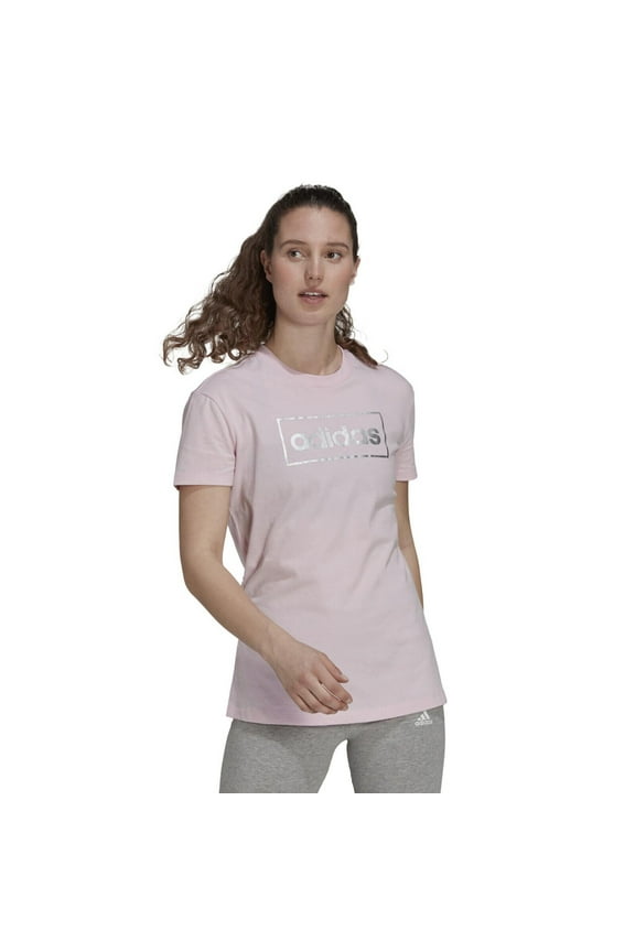 Foil Box Graphic Universal All Year Women's T-Shirt GS4151 Pink
