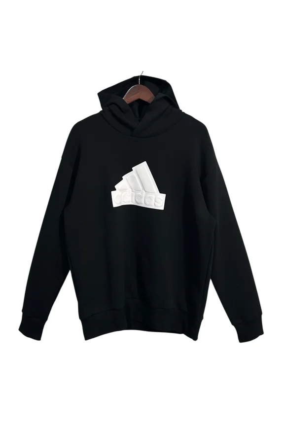 Future Icon Badge of Sport Mens Jersey Hoodie Size L Black White Logo