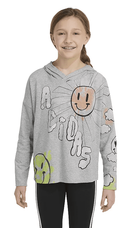 Haut Fille – Taille Medium (10/12 Ans) – Marque So – Rayé Noir Et Blanc – Coton – Occasion Très Bon état