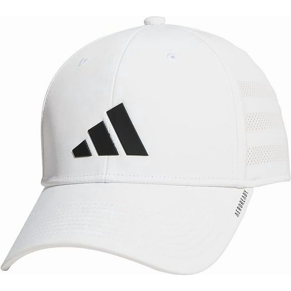 Adidas Gameday 4 Stretch Fit Hat – White – L/XL