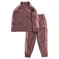 thumbnail image 1 of Adidas Girls 2pc Outfit Purple & Pink Track Suit Jogger Pants & Jacket Set 6, 1 of 2