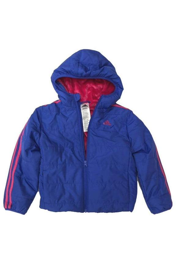 Girls Blue & Pink Ski Jacket Winter Coat Medium (10-12)