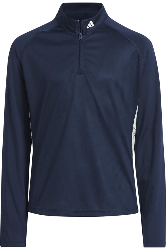 Girls' Long Sleeve UV Protection Polo (Collegiate Navy, M)