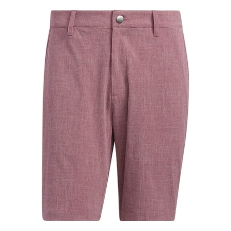 Adidas Golf Crosshatch 9" Short Legacy Burgundy/White Size 40