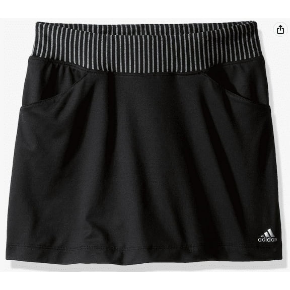 Adidas Golf Girls Range Wear Skort, Black, X-Large