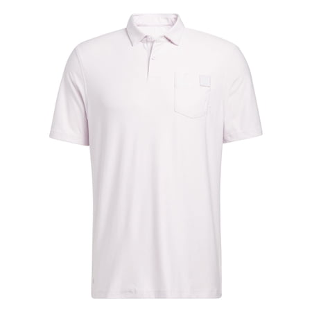 Adidas Golf Go-To Pocket Polo Almost Pink Extra Large
